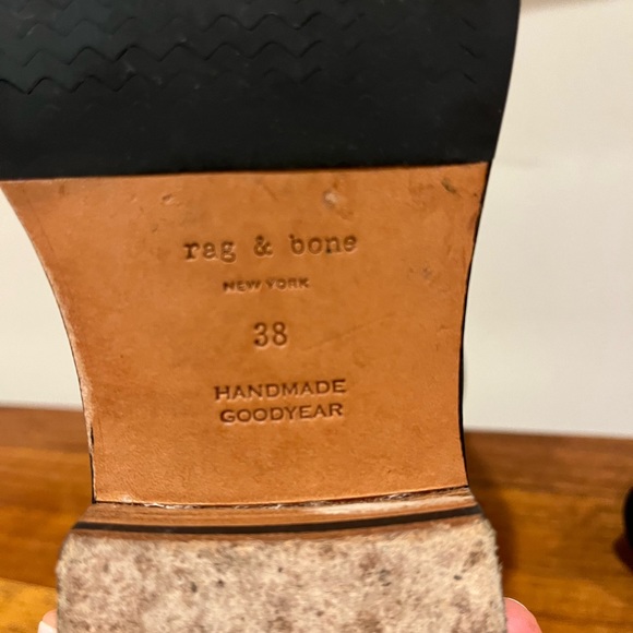 Rag and Bone Black Oliver Moto Boots - Picture 7 of 12